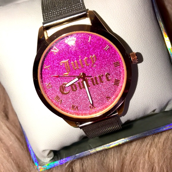 Juicy Couture watch with ombré fuschia face main image 12